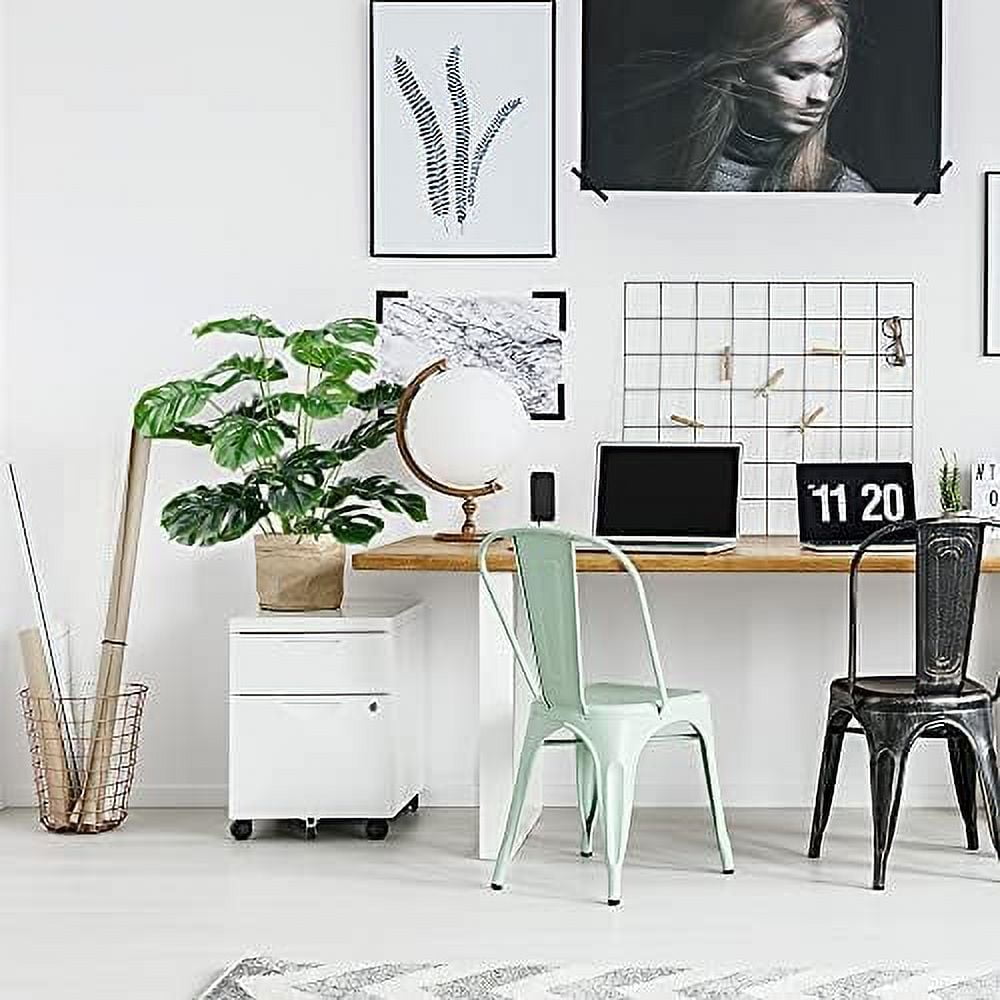 Artificial Monstera Deliciosa Plant，18 Leaves Artificial Tropical Monstera， Faux Fake Monstera Turtle Leaf Tropical Large Palm Tree Leaves Plant Outdoor UV Resistant Plastic Plants (A)