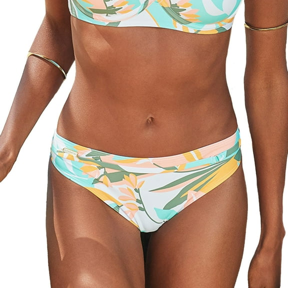 LASCANA Women's Belted Classic Bikini Swimsuit Bottom