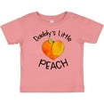 thumbnail image 3 of Inktastic Daddy's Little Peach Cute Peach Heart Boys or Girls Baby T-Shirt, 3 of 5