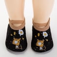 thumbnail image 2 of ZCFZJW Cute Cartoon Pattern Baby Floor Socks Summer Toddler Kids Boys Girls Anti-Slip Slipper Shoes Home Indoor Soft Soled Shoes Socks Z05-Black 18-24 Months, 2 of 4