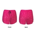 thumbnail image 3 of Daiia Rose Red Glitter Pattern Women's 2 in 1 Running Shorts - Lightweight Athletic Workout Gym Yoga Shorts Liner with Phone Pockets-Large, 3 of 7