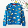 thumbnail image 2 of Gubotare Toddler Sweatshirt Plain Kids Toddler Sweatshirts Long Sleeve Fall Pullover Sweatshirts Tops Soft Boys Top Size 4T 5T (Blue,4-5 Years), 2 of 7