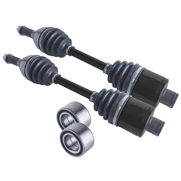 Polaris Sportsman 570 6x6 Big Boss Middle cv axles & wheel bearings set