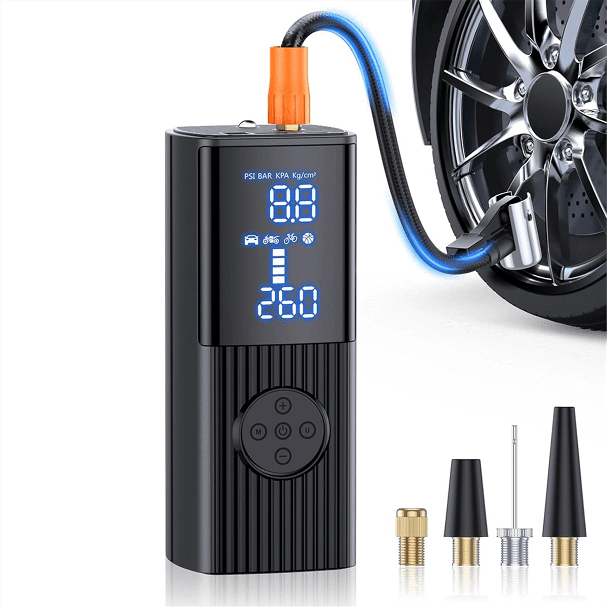 VIAIR 450P-A EF Portable Air Compressor – 12V Tire Inflator For Trucks & SUVs, 150 PSI, 100% Duty Cycle, Fits Up To 40" Tires