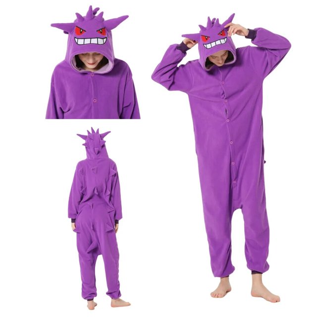 Pokemon Cartoon Pet Elf Collection Pikachu Gengar Snorlax Psyduck Body para adultos, ropa de casa, ropa de dormir de felpa de Navidad, rendimiento