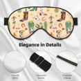 thumbnail image 4 of Goofa Groovy American Western Footwear Printed Sleep Eye Mask for Men Women, Zero Eye Pressure Sleeping Mask, Light Blocking Night Blindfold, Soft Eye Shade Cover, 4 of 7