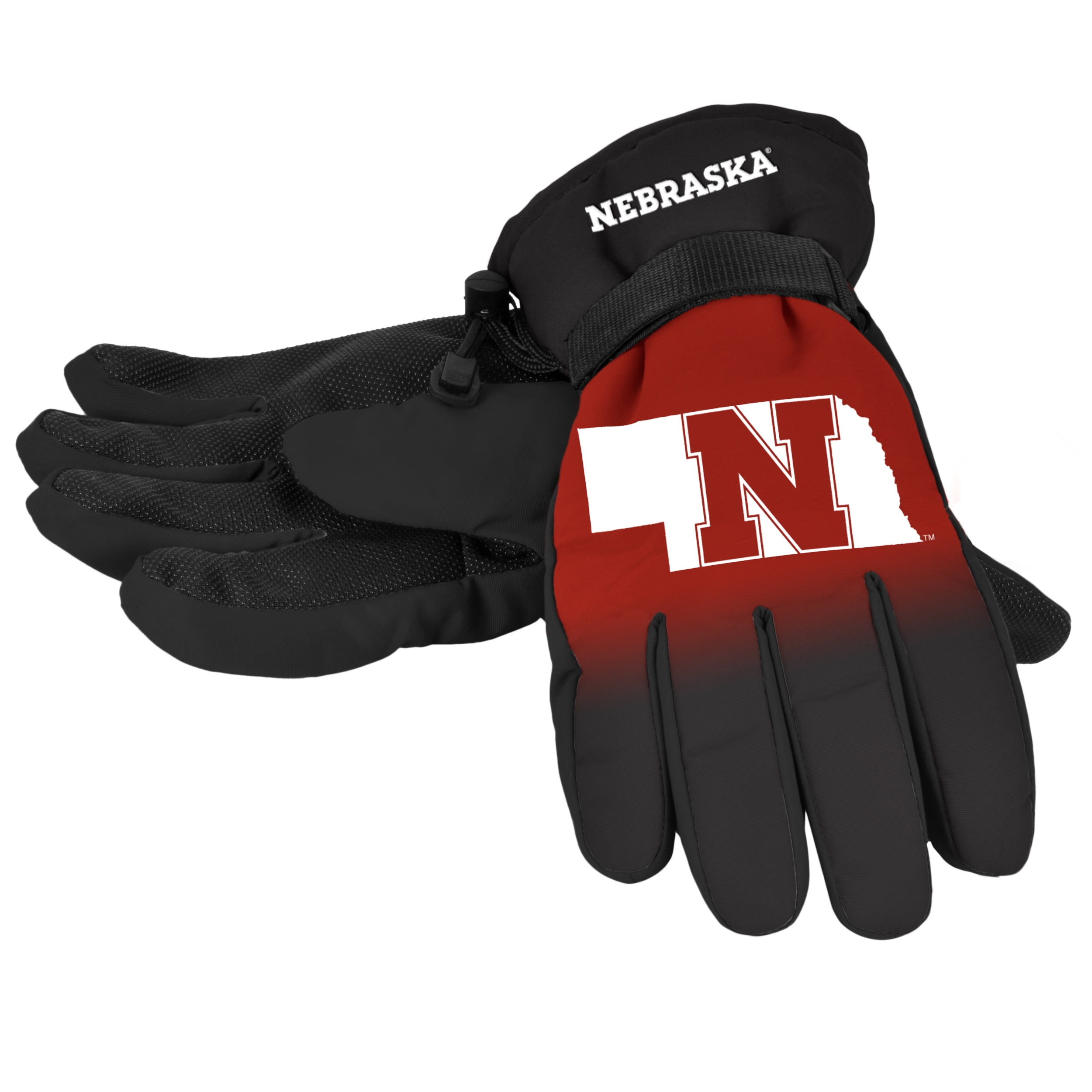 Ohio State Buckeyes Gloves Insulated Gradient Big Logo Size Large X-Large by