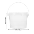thumbnail image 3 of KAKOWELY bucket 12pcs Mini Transparent Storage Buckets Reusable Snacks Containers Multi-use Storage Buckets4.72"X4.72"X3.43", 3 of 5