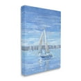 thumbnail image 4 of Stupell Industries Blue Sailboat Painting Transportation Painting Gallery Wrapped Canvas Art Print Wall Art, 24 x 30, 4 of 8