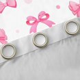 thumbnail image 4 of Homewish Girly Pink Bowknot Blackout Curtains Set of 2 (52x84 Each) for Kid, Kawaii Princess Bow-tie Window Curtains, Fashion Polkadots Curtains and Drapes, Living Room Curtains Decor, 4 of 6