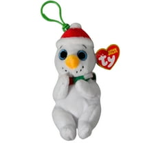 Ty Beanie Bellies (Key Clip) - Brrrnard the Snowman  - Stuffed Animal