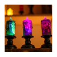 thumbnail image 1 of 12 piezas/juego de candelabros de castillo para decoración de Halloween, luz LED electrónica para velas, luz de noche de terror, como se muestra, 1 of 5