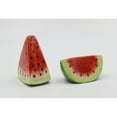 thumbnail image 3 of Hand Painted Ceramic Watermelon Salt and Pepper Shakers 3 inch, 3 of 3