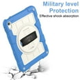 thumbnail image 3 of Dteck Case for iPad 10th Generation 10.9" 2022, Military Grade Shockproof Silicone Protective Cover for iPad 10th Gen 10.9 Inch Rotatable Stand with Handle Holder Shoulder Strap Cover, Blue, 3 of 8