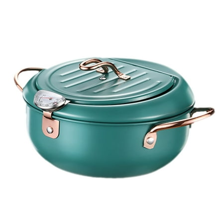 Frying pan with thermometer