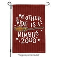 thumbnail image 2 of Harry Potter My Other Ride Is a Nimbus 2000 Garden Yard Flag, 2 of 4