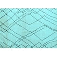 thumbnail image 1 of Ahgly Company Indoor Rectangle Solid Light Blue Modern Area Rugs, 7' x 9', 1 of 4