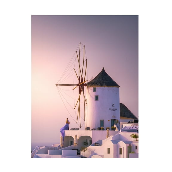 Trademark Fine Art SANDEEP MATHUR Santorini Weddings Canvas Wall Art