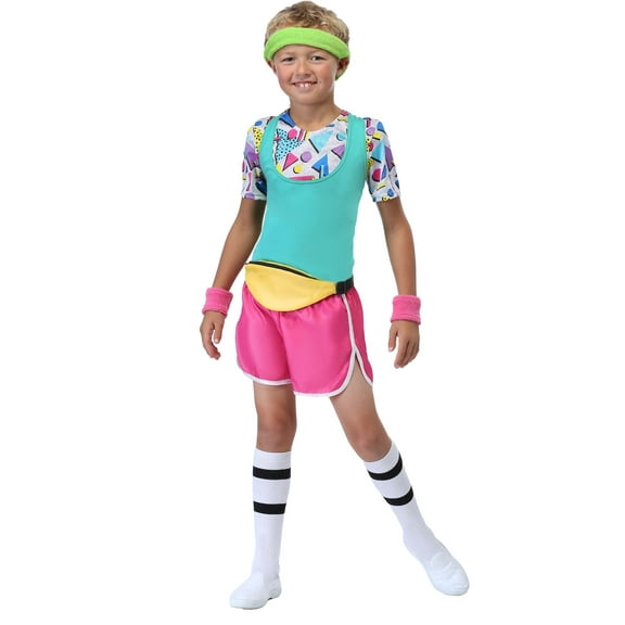 Boy's Work It Out 80's Costume