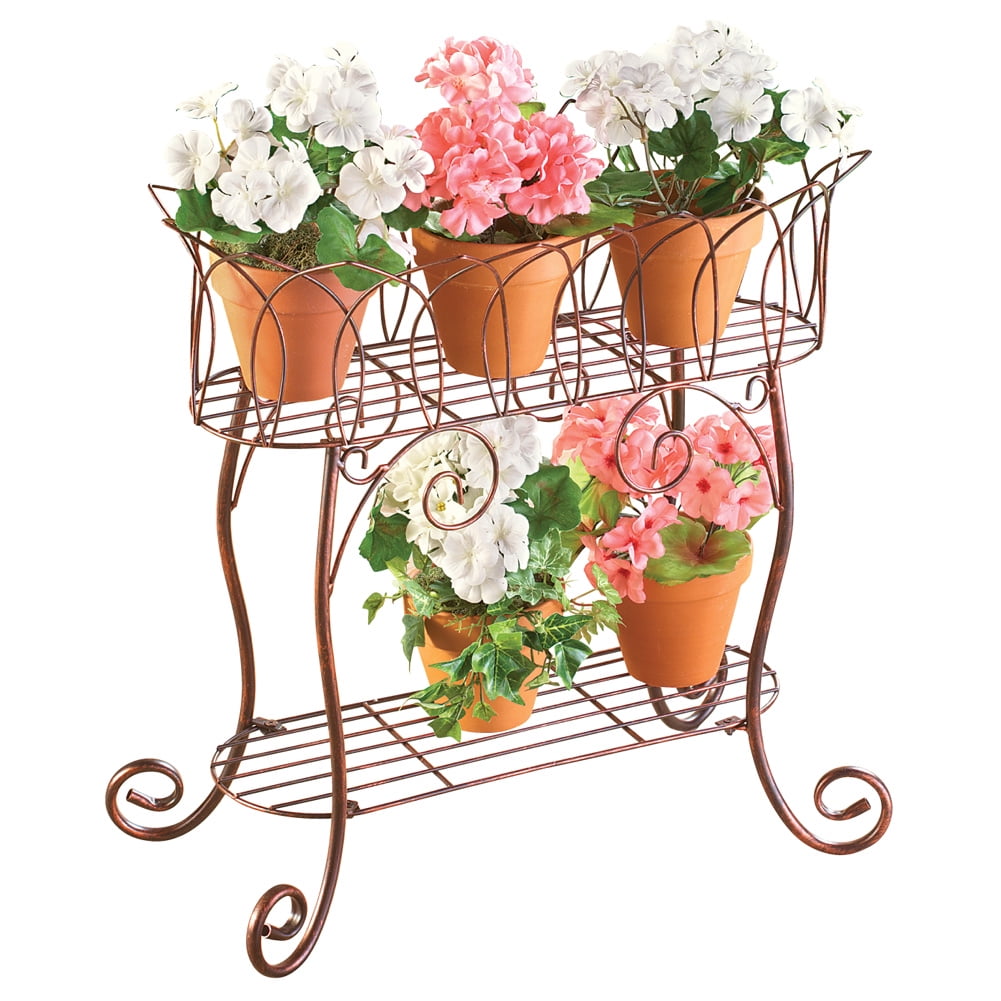 Elegant Plant Stand Display Cart by Collections Etc