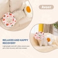 thumbnail image 4 of Soft Cat Recovery Cone Collar, Adjustable Lightweight Kitten E-Collar for Small Dogs, Comfortable Neck Donut Stop Licking Scratching After Surgery -Strawberry(S), 4 of 6