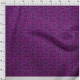 thumbnail image 4 of oneOone Velvet Purple Fabric Tropical Leaf Craft Projects Decor Fabric Printed By The Yard 58 Inch Wide, 4 of 5