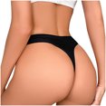 thumbnail image 5 of Summer Savings Bovxnpu Womens Underwear Plus Size Panties, Seamless Lace Thongs for Women, Women's Solid Color Low Waist Mesh Solid Color Transparent Underwear Thong S, 5 of 5