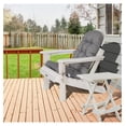 thumbnail image 2 of Alieon Adirondack Cushion Rocking Chair Cushions High Back Adirondack Chair Cushion with Ties Patio Cushions for Outdoor Furniture (1 Pack, Grey), 2 of 7