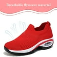 thumbnail image 3 of Cyiecw Women's Walking Shoes Lightweight Slip on Sock Sneakers Comfortable Mesh Air Cushion Platform Loafers, 3 of 7