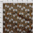 thumbnail image 2 of oneOone Cotton Cambric Brown Fabric Florals Dress Material Fabric Print Fabric By The Yard 56 Inch Wide, 2 of 4