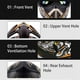 thumbnail image 5 of Casco de motocross, casco de motocicleta con gafas, guantes, cubierta facial para motocross, bicicleta de calle, todoterreno, bicicleta de paseo en la ciudad YUNYI BRAND  Deportes, 5 of 7