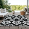 thumbnail image 6 of Addison Rugs Chantille Indoor/Outdoor Transitional Medallions Black Washable Rectangle Rug, 8' x 10', 6 of 6