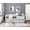 Gray, variant on Polyester Upholstered Daybed with Casters | Great for Casual Lounging and Sleepovers | Allows Easy Mobility