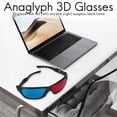 thumbnail image 4 of 5x Red and Blue Anaglyph Dimensional 3D VISION Glasses For TV Movie Game DVD, 4 of 5