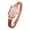 White, variant on Women Watch Oblong Dial Quartz Movement Exquisite Pointer Display High Accuracy No Delay Wrist Decoration Lightweight Lady Wristwatch