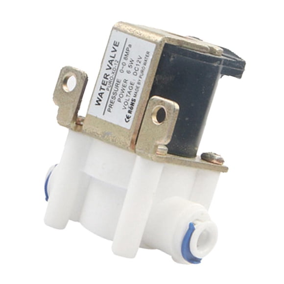 Válvula de solenoide de agua de alimentación de 1/4 12V N / C, ampliamente utilizada para la ósmosis inversa (RO) Sistemas de purificación de segundo DYNWAVEMX Válvula solenoide de agua eléctrica