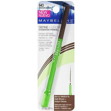 - Maybelline Define-A-Brow Eyebrow Pencil, Medium Brown
