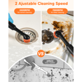 thumbnail image 2 of CLEAN EXPERT Electric Cleaning Brush Power Scrubber with 4 Brush Heads, Rechargeable Grout Brush for Bathroom/Kitchen, Electric Spin Scrubber - Orange Black, 2 of 8