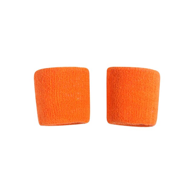 Bracelets en Tissu Éponge 2 Paires (4 Pcs), Orange