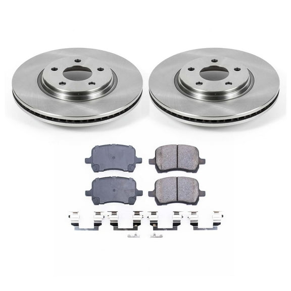 Ultimate Brakes Front Semi-Metallic Brake Pad and Rotor Kit with Hardware WM80200 for Chevrolet; Pontiac; Saturn