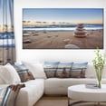 thumbnail image 1 of Design Art - Stones Balance on Sandy Beach, 1 of 3