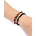 thumbnail image 2 of Healing Crystal Bracelet for Men Hematite Black Obsidian Tiger Eye Gemstone Beaded Bracelets Adjustable Protection Crystals Natural Stone Beads Bracelet for Men Women Anxiety Relief, 2 of 5