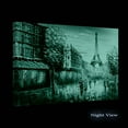thumbnail image 2 of Startonight Canvas Wall Art Abstract - Teal Eiffel Tower Paris France Painting - Framed 24" x 36"&nbsp;, 2 of 6