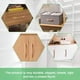 thumbnail image 5 of Set of 8 Wooden Furniture Handles 96mm Drawer Handles with Screws for Cabinet Door Dresser, 5 of 5
