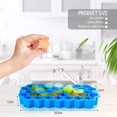 thumbnail image 5 of Food-Grade Silicone Ice Cube Tray with Lid and Storage Bin for Freezer, Easy-Release 2*36 Small Nugget Ice Tray with Spill-Proof Cover&Bucket, Flexible Ice Cube Molds with Ice Container, Scoop Cover, 5 of 5