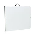 Mainstays 6 Foot BiFold Plastic Folding Table, White