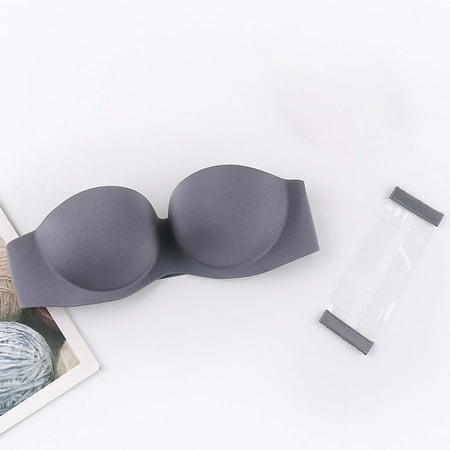 

TOWED22 Womens Bras Women s Balconette Bra 1/2 Cup Lace Half Cup Bra Lightly Padded Push Up Shelf Underwire Bra Grey 32