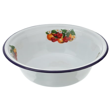 

Bowl Enamel Enamelware Basin Serving Vintage Soup Mixing Cookware Bowls Kitchen Utensil Salad Wash Large Campinground