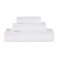 thumbnail image 3 of Superior Rayon from Bamboo Soft Modern 3-Piece Towel Set, White, 3 of 13
