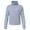 Lightgray, variant on Women's Waffle-Knit Hoodie Top with 1/2 Zip for Casual Wear Autumn Sweatshirt Black L